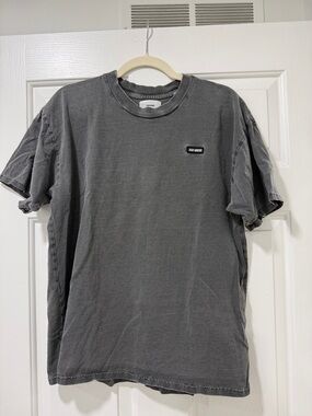 Joah Brown Men's Washed Charcoal Crew Neck Tee